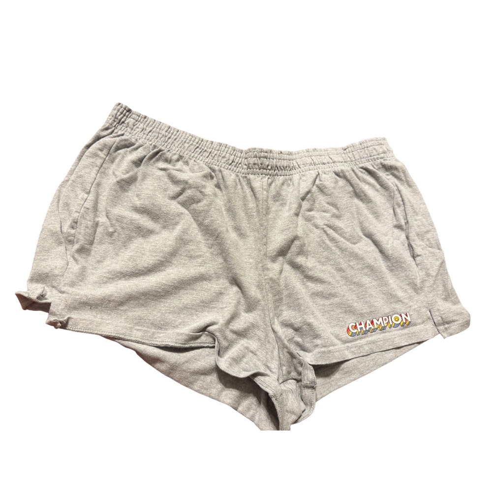 Champion Women Gray Athletic Shorts‎ 2XL Gym Workout Lounge Casual